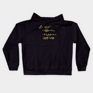 Universe Lagrangian White Gold Kids Hoodie